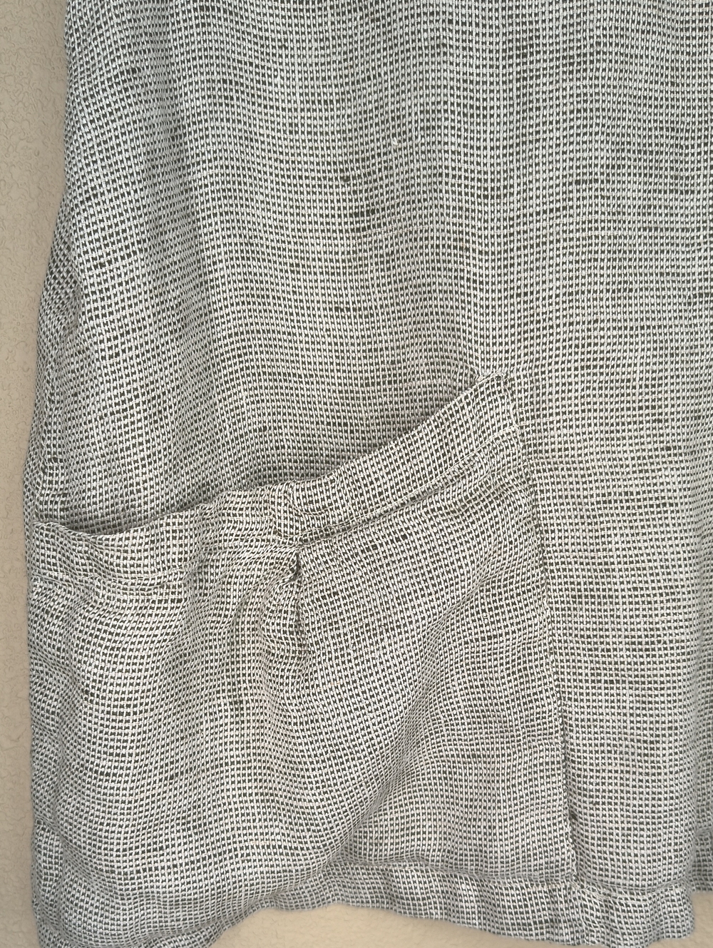 FLAX Natural Beige Linen Pocket Tank Top - Picture 3 of 7